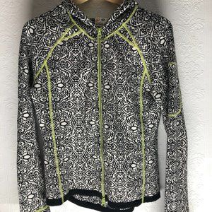 Title Nine Floral Zip Hooded Sweater